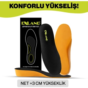 Gizli Boy Yükseltici Tabanlık - Kadın & Erkek Için 3 cm Uzatan Konforlu Boy Uzatıcı Iç Tabanlık