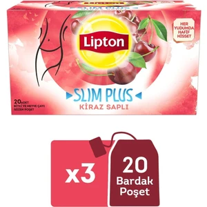 Bardak Poşet Bitki Ve Meyve Çayı Kiraz Saplı 20'Li x 3 Adet