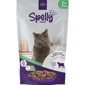 24 Adet x Spelly Kuzulu Yetişkin Kedi Maması Pouch (85GR)