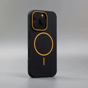 Iphone 16 Pro Max Lansman Mağsafe Kılıf Içi Süet Dışı Silikon