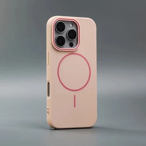 Iphone 16 Pro Max Lansman Mağsafe Kılıf Içi Süet Dışı Silikon