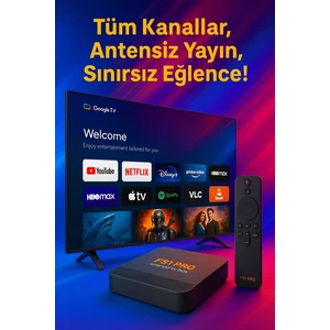 FS1PRO Teknoloji Box Q1 4K Ultra HD Lisanslı Android TV Box / Media Player - Android Mi TV Stick Fx Box Q1 4K Ultra HD Lisanslı Android TV Box / Media Player - Android Mi TV Stick Fx