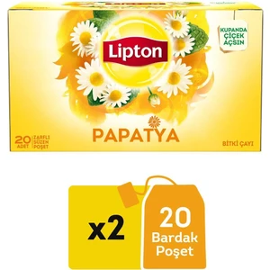 Papatya Bitki Süzen Bardak Poşet Çayı 20LI  x 2 Adet