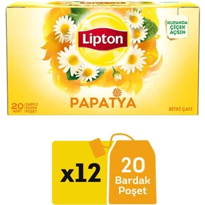 Papatya Bitki Süzen Bardak Poşet Çayı 20LI x 12 Adet