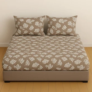 Battal Boy Desenli Lastikli Çarşaf Seti 180X200 cm + 2 Adet Yastık Kılıfı 50X70