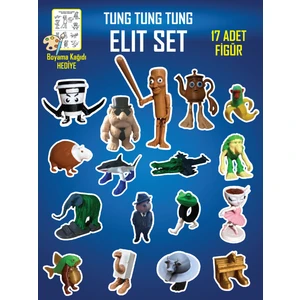 Tung Tung Tung Sahur Elit Set – Tüm Brainrot Karakterleri - 17 Adet Figür