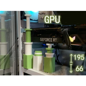 Ecem Bilgisayar Ayarlanabilir Ekran Kartı Tutucu, Ekran Kartı Destek Aparatı, Gpu (Geniş Aralık 55MM-195MM)