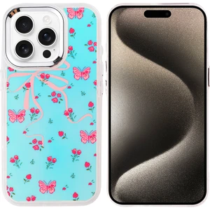 iPhone 15 Pro Kılıf Airbag Tasarımlı Nua Hadra Kapak - Kelebek