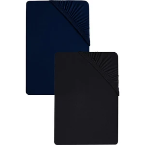 2 Adet Düz Pamuklu Tek Kişilik 80 x 200 x 30 cm Lastikli Penye Çarşaf