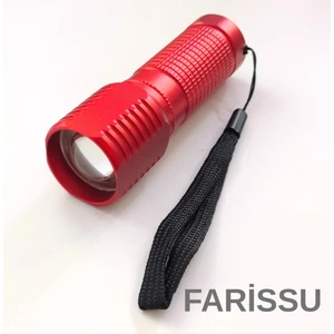 OR-8818 Kırmızı Mini LED El Feneri - Deprem Feneri - 3x Aaa Kuru Pil Uyumlu (Piller Dahil Değildir)