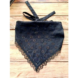 Mufin Collection Bağcıklı Dantel Fisto Bandana |  El Yapımı