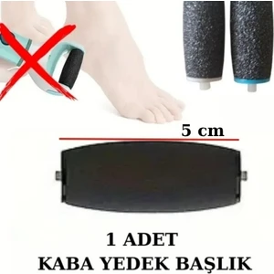 Natural Charm Elektronik Ayak Törpüsü İçin 1 Adet Yedek Silindir Başlık, Ölü Deri Giderici, Pürüzsüz Ayaklar Için Etkili Başlık, Ölü Deri Temizleyici Yedek Başlık