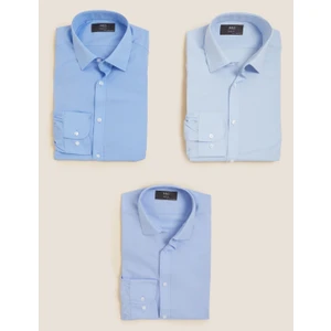 Marks & Spencer 3'lü Slim Fit Gömlek Seti