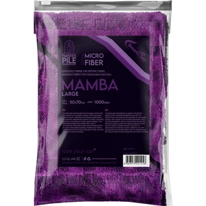 Mamba Çift Kat Hybrid Twisted Pile Mikrofiber Oto Kurulama Havlusu 50×70CM 1000GSM – Mor