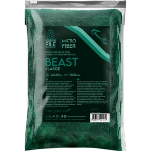 Beast Çift Kat Twisted Pile Mikrofiber Oto Kurulama Havlusu 60×90CM 1200GSM – Koyu Yeşil