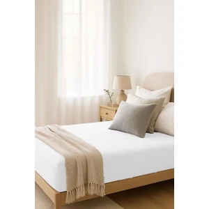 Mira Home Tek Kişilik Düz Penye %100 Pamuklu Lastikli Çarşaf 100X200