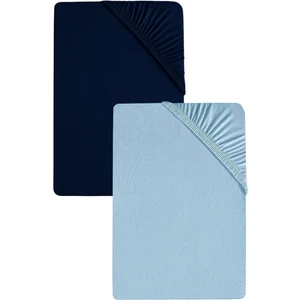 2 Adet Battal Boy Düz Pamuklu Çift Kişilik 200 x 200 cm Lastikli Penye Çarşaf