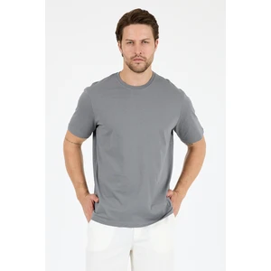 Erkek Pamuk Bisiklet Yaka Kısa Kollu Düz T-Shirt  Rahat ve Şık Günlük Erkek Tişört 0169