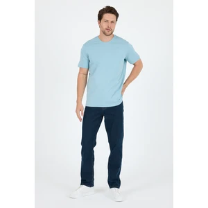 Erkek Pamuk Bisiklet Yaka Kısa Kollu Düz T-Shirt  Rahat ve Şık Günlük Erkek Tişört 0169