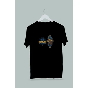 Maki Home Kadın Erkek Unisex Yetişkin Make Turks Gokturk Again Iı Baskılı Beyaz Gri Siyah Tshirt