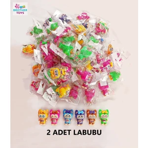 Brother Toys 2 Adet Sürpriz Renkli Labubu Figür Oyuncak Lalubu 9 Cm.
