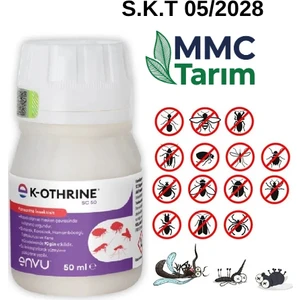 K- Othrine Sc 50 ml Kokusuz, Karınca - Böcek- Sinek- Hamamböceği Ilacı Haşere Karşıtı (Skt 06/ 2028)