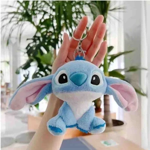 Meyra Accessories Stitch Peluş Anahtarlık 12 cm Disney Perileri Temalı Mavi Renk