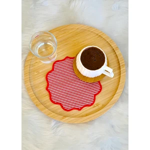 Pötikare Kumaş Sunum Peçetesi, Kokteyl Peçetesi, Kahve Yanı Sunumluk, Nakışlı Sunum Peçetesi 6’lı