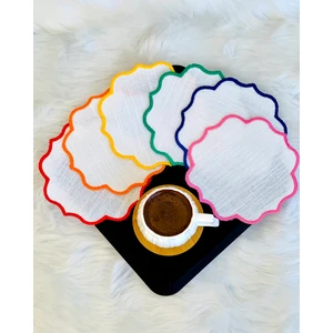 Sunum Peçetesi, Kokteyl Peçetesi, Kahve Yanı Sunumluk, Nakışlı Sunum Peçetesi 6’lı