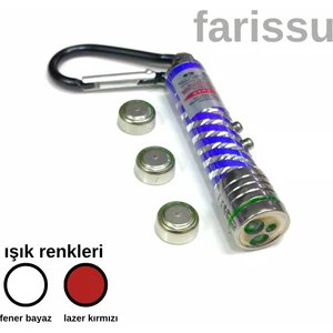 Çok Fonksiyonlu Lazer Pointer ve LED El Feneri Anahtarlık