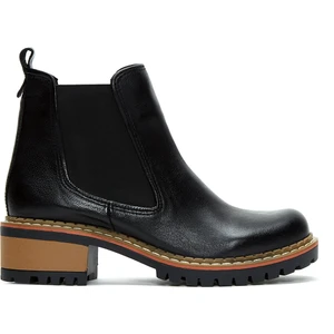 Kadın Siyah Deri Chelsea Bot 25WFD180018