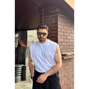 Erkek Basketci Sıfır Kol Bisiklet Yaka Kolsuz T-Shirt