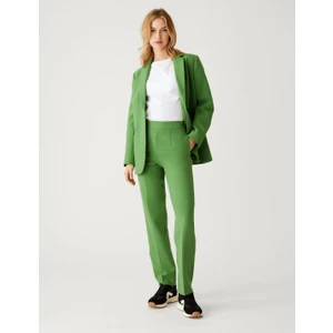 Marks & Spencer Fermuar Detaylı Straight Leg Pantolon