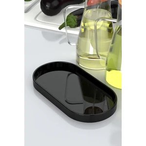 Siyah Granit Yağdanlık Altlığı,yağdanlık Standı,mutfak ve Banyo Organizer (Orta Boy)