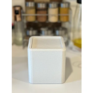 MARSEL Çöp Kutusu Masaüstü - Mutfak - Banyo - Açılır Kapanır 12,5x12 Cm