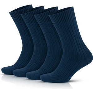 Pamuklu Ribana Örgü Dikişsiz Bio Çorap 3013