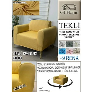 %100 Pamuk Petek Kumaş Tekli Komple Giydirme Tekli & Berjer , Bohem, Porto, Vb. Model Koltuk Kılıfı