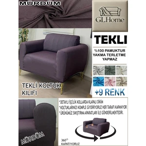 %100 Pamuk Petek Kumaş Tekli Komple Giydirme Tekli & Berjer , Bohem, Porto, Vb. Model Koltuk Kılıfı