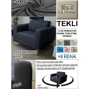 %100 Pamuk Petek Kumaş Tekli Komple Giydirme Tekli & Berjer , Bohem, Porto, Vb. Model Koltuk Kılıfı