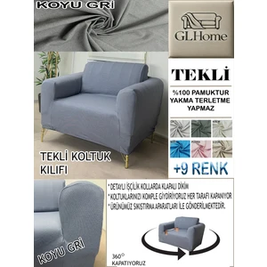 %100 Pamuk Petek Kumaş Tekli Komple Giydirme Tekli & Berjer , Bohem, Porto, Vb. Model Koltuk Kılıfı