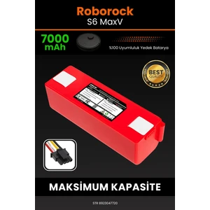 Roborock S6 MaxV 7000mAh Robot Süpürge Bataryası - Gerçek Kapasite, Maksimum Güvenlik