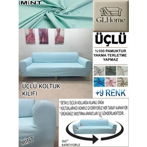 %100 Pamuk Petek Kumaş 3 Lü  Komple Giydirme Kanepe & Çekyat, Bohem, Porto, Vb. Model Koltuk Kılıfı