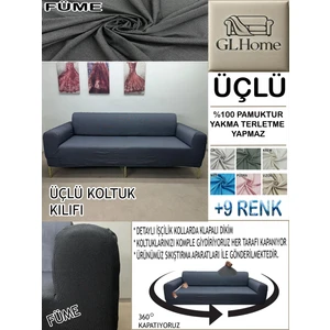 %100 Pamuk Petek Kumaş 3 Lü  Komple Giydirme Kanepe & Çekyat, Bohem, Porto, Vb. Model Koltuk Kılıfı