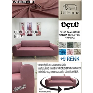 %100 Pamuk Petek Kumaş 3 Lü  Komple Giydirme Kanepe & Çekyat, Bohem, Porto, Vb. Model Koltuk Kılıfı