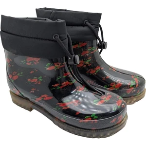 Belle Pluie - Kadın Konçlu Yağmur Çizmesi - Kırmızı - 36