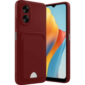 Oppo A38 Uyumlu Arka Kamera Korumalı Kart Koyulabilen Silikon Kartlıklı Kılıf Kapak