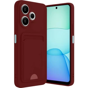Xiaomi Redmi 13 4g Uyumlu Arka Kamera Korumalı Kart Koyulabilen Silikon Kartlıklı Kılıf Kapak