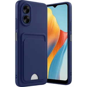 Oppo A38 Uyumlu Arka Kamera Korumalı Kart Koyulabilen Silikon Kartlıklı Kılıf Kapak