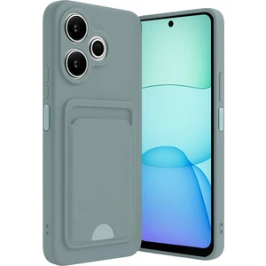 Xiaomi Redmi 13 4g Uyumlu Arka Kamera Korumalı Kart Koyulabilen Silikon Kartlıklı Kılıf Kapak