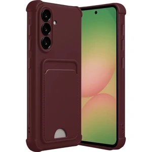 Samsung Galaxy A36 Uyumlu Arka Kamera Korumalı Kart Koyulabilen Silikon Kartlıklı Kılıf Kapak